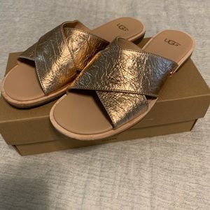 UGG Rose gold sandals *SOLD*